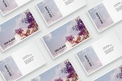 Business card template with flowers Product Image 2