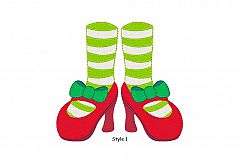 Christmas Feet Embroidery Designs Holiday Bundle Set of 4 Product Image 2