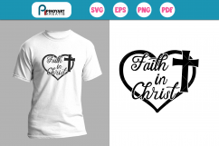 Faith in Christ svg, Jesus svg, Jesus Christ svg, svg file Product Image 1