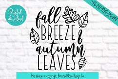 fall svg, farmhouse svg, fall breeze and autumn leaves, svg Product Image 3