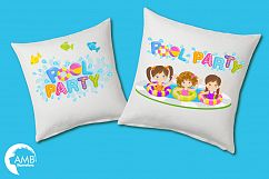 Pool party Mega clipart, graphics pack AMB-901-902-903 Product Image 5