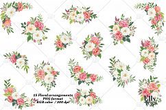 Watercolor Flowers clipart - Shantal Product Image 5