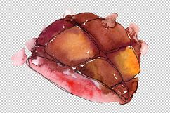 Salmon fish steaks PNG watercolor set Product Image 2