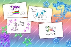 Neon Unicorns, Stars and Rainbows Product Image 2