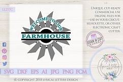 NEW! Farmhouse Windmill Welcome to Our Farmhouse SVG LL257C Product Image 1