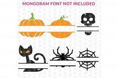 Big SVG Bundle - 31 Halloween Monogram Frame SVG EPS DXF PNG Product Image 5