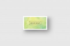 Business card template with watercolor Product Image 4