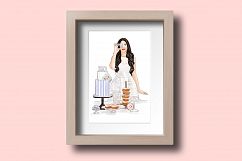 Fashion illustration - Baker Girl - Light Skin Product Image 4