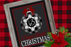 NEW! Buffalo Plaid Christmas Countdown SVG DXF FCM LL261B Product Image 2