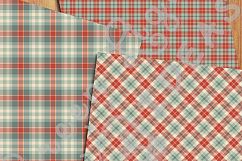 Christmas Plaid Digital Papers, Tartan Christmas Backgrounds Product Image 2