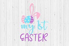 My first Easter, Easter egg svg, my first Easter SVG, instant download, digital download, cut file, Easter, svg, baby svg, newborn svg Product Image 1