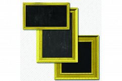 Gold Frames Chalkboard Clipart - 10 Frames Product Image 3