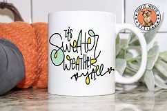 It&#039;s Sweater Weather Y&#039;all Hand lettered - SVG Cut File Product Image 3