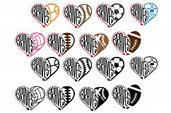 Atlanta Braves Sport Heart SVG School Spirit football 970s Product Image 2