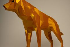 Papercraft Wolf, Paper Wolf, Game of Thrones, Direwolf DIY, Animal Trophy, Paper Dog, Paper Animals, Paper Statue, Home Decor, XXL Low Poly Product Image 7