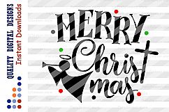 Merry Christmas svg Angel clip art Xmas decor Holiday signs Product Image 2