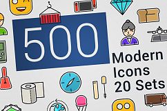500 Modern Icons Bundle Product Image 7