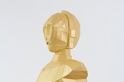 Papercraft Star Wars, C3PO Statue, Papercraft C3PO sculpture Product Image 4