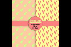 10 Seamless Tropical Color Digital Papers, Polka Dot, Heart Product Image 6