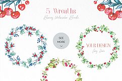 Berries Watercolor Bundle Product Image 2