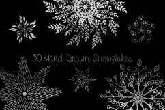 Snowflake Vector Bundle Gold Foil, Silver Foil &amp; White Product Image 5