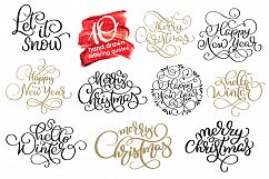 Merry Christmas Quotes and Objects Calligraphy Collection Product Image 4
