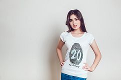 20 Top Girls T-Shirt Mock-Up Product Image 14