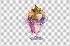 Watercolor colorful ice cream PNG set Product Image 3