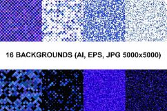 128 Seamless Square Backgrounds (AI, EPS, JPG 5000x5000) Product Image 9