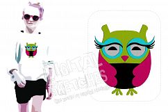 Owl Bird Machine Embroidery Design 3 Sizes Product Image 1