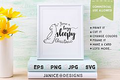 Happy a Lazy Sleepy Christmas Graphics Product Image 1