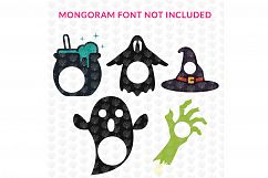 Big SVG Bundle - 31 Halloween Monogram Frame SVG EPS DXF PNG Product Image 4