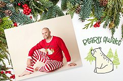 Wakeful Bear Christmas Family Pajama SVG Cut File Set Product Image 5
