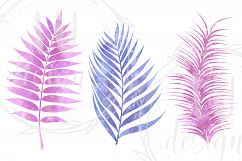 Watercolor Foliage, Purple and Pink Leaves and Branches Product Image 6