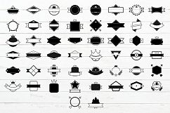 100 Badges and Frames Bundle, Labels/ Logo Kit Vector Icons. Product Image 3