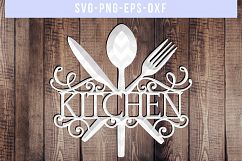 Kitchen SVG Cut File, kitchen sayings Sign, DXF EPS PNG Product Image 3