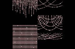 Rose Gold Glitter String Lights Clipart Product Image 4