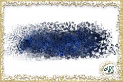 Nautical Navy Blue Brush Strokes 24 PNG - transparent background images Product Image 16