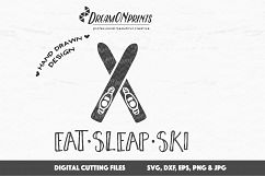 Ski SVG - Eat, Sleep, Ski - Winter Sports Vector Product Image 2