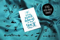 Vector SEA and OCEAN brushpen set Product Image 3