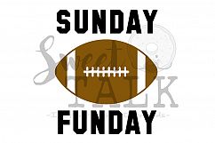 Sunday Funday Football-svg, png, jpg, dxf Product Image 1