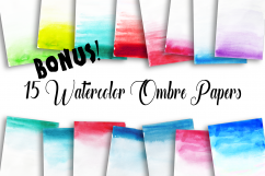 Watercolor Textures Kit - Christmas Product Image 9