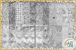 Luxury Silver Glitter Seamless Digital Papers,Border,Overlay Product Image 2
