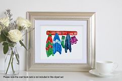 Hand Painted Watercolor Christmas Jumpers Variety Clipart Product Image 5