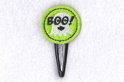 Boo! Ghost ITH Halloween Feltie Embroidery Design Product Image 2