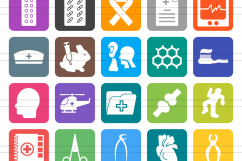100 Medical General Filled Round Corner Icons Product Image 2