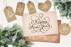Merry Christmas Quotes and Objects Calligraphy Collection Product Image 9