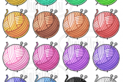 Kawaii Yarn Clipart Product Image 2