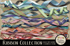 Curled Ribbon Clipart Collection Product Image 1