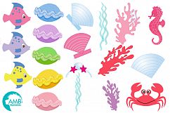 Mermaid Princess clipart, graphics, illustrations AMB-818 Product Image 4